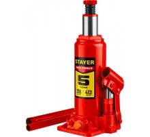 Домкрат бутылочный STAYER RED FORCE гидравлический, 216-413мм, 5т 43160-5_z01