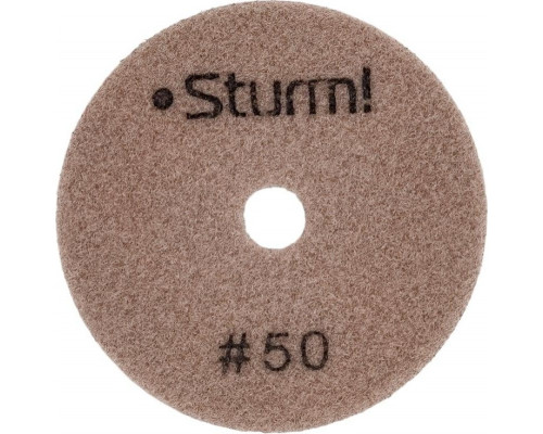 Шлифовальный круг по камню Sturm 9012-D100-50 алмазный гибкий, 100 мм, p50, сухое шлиф.
