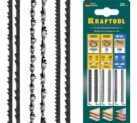 Полотно KRAFTOOL 15348-H20 двойной зуб, спиральн, по дереву, пластмас. и мета 15348-H20_z02