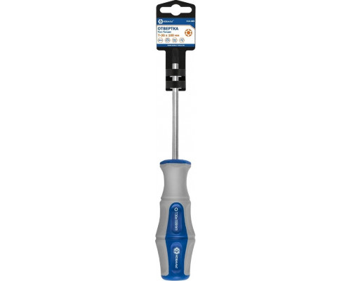Отвертка TX Кобальт 910-089 ultra grip tamper-30х100 мм cr-v, двухкомпонентная