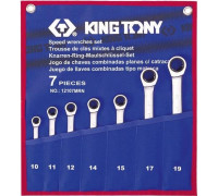 Набор комбинированных ключей с трещоткой KING TONY 12107MRN01 7 предметов