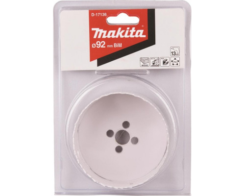Коронка биметаллическая MAKITA D-17136 92мм