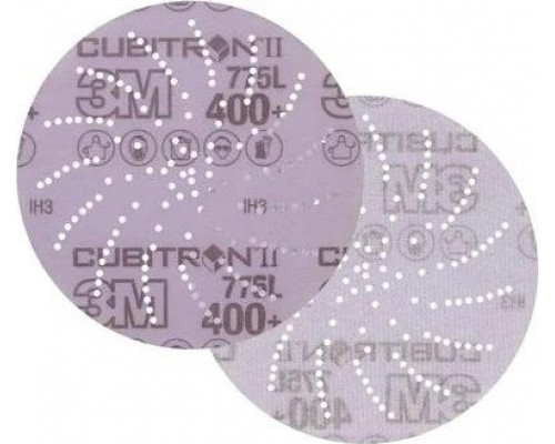 Диск на сетчатой основе 3M Cubitron II Hookit 775L 400+, 150 мм, КлинСэндинг, № 05 (уп.5шт) 7100145455