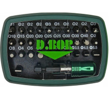 Набор насадок D.BOR 32 предметов + магнитный держатель quick lock 60 мм (арт. d-set D14-DSET32B1