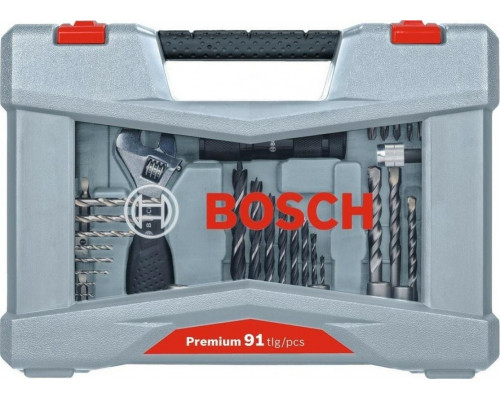 Набор сверл универсальный BOSCH Premium Set-91 оснастки 2608P00235