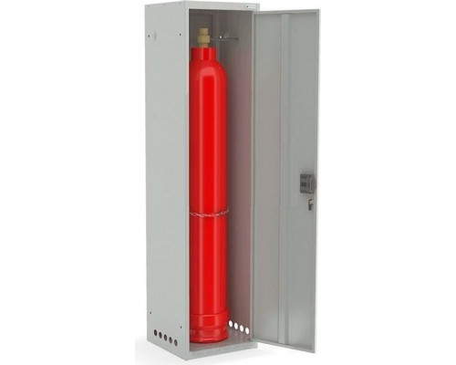 Шкаф для газовых баллонов Металл-завод ШГР 40-1 4, окрашен RAL 7035