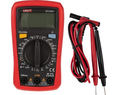 Мультиметр цифровой портативный UNI-T UT33B с тестом батареек 13-0056
