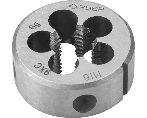 Плашка ЗУБР М16х1,5 ст.шаг 9ХС 4-28022-16-1.5 4-28022-16-1.5