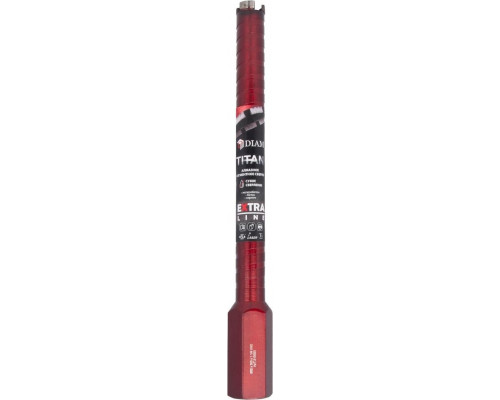 Алмазная коронка для мокрого сверления DIAM САСС 32x300х3x1,1/4UNC Extra Line Titan (арм. бетон) 313020