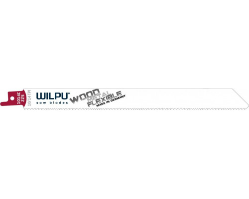 Полотна для сабельных пил WILPU 1014 C/225 древесины с остатками металла, стали 5 шт/уп 1352200005