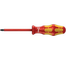 Отвертка диэлектрическая WERA Kraftform Plus 100 VDE 1000 V 168i # 2 rot х 200 мм WE-004784 WE-004784