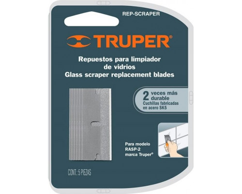 Запасные лезвия TRUPER REP-SCRAPER для скребка (5шт) 16952