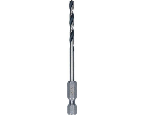 Сверло по металлу BOSCH 3,5 х 24/60 мм, HSS PointTeQ с шестигранным хвостовиком (10шт.) 2608577542