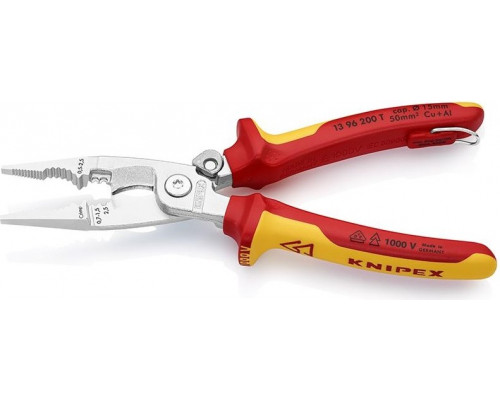 Клещи электромонтажные диэлектрические KNIPEX 1396200T, 200 мм