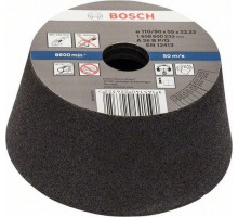 Чашка конусная шлифовальная по металлу BOSCH 110х90х55 М14; P 36 1608600233
