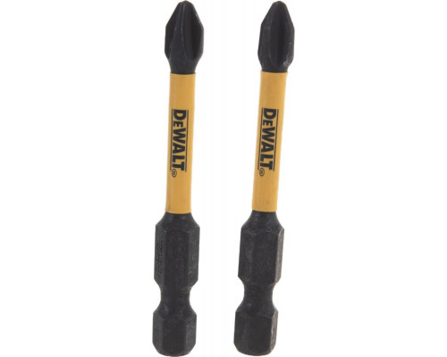 Бита для заворачивания ударная DeWALT РH2х57 мм (2шт) IMPACT TORSION DT70532T-QZ DT70532T-QZ