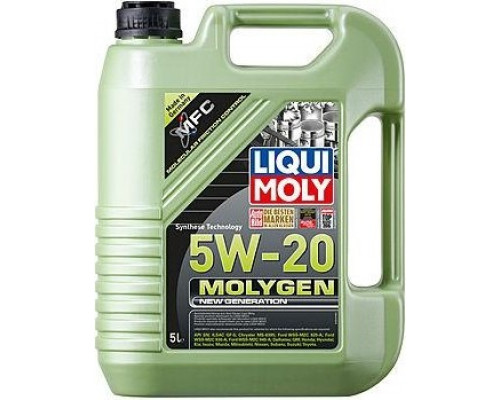 Масло моторное LIQUI MOLY SAE 5W20 Molygen New Generation 5 л 8540 8540