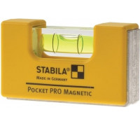 Уровень строительный STABILA тип Pocket Pro Magnetic с чехлом на пояс в блистере 17953 17953