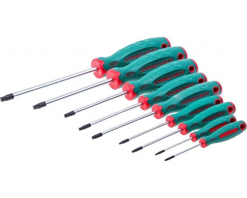 Набор отверток JONNESWAY D71T109S стержневых TORX® ANTI-SLIP GRIP, 9 предметов 048716