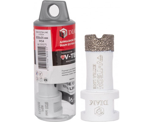 Сверло алмазное DIAM 20x35xМ14 Extra Line V-TECH 320271