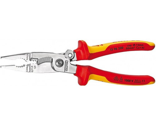 Клещи электромонтажные диэлектрические KNIPEX 1396200, 200 мм