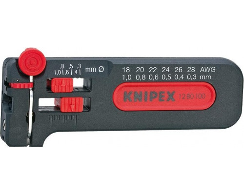 Инструмент для удаления изоляции KNIPEX 1280100SB модель Mini KN-1280100SB