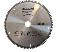Пильный диск по дереву MAKITA 255x30x2.4x100T для резки mdf D-19071