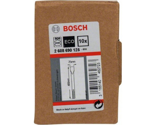Набор зубил 400х25 мм BOSCH SDS-max (10шт.) 2608690125