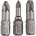 Бита для заворачивания BOSCH Extra Hard 25 мм PZ/1/2/3 3шт 2607001753