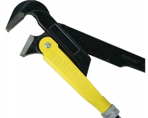Ключ трубный рычажный BERGER BG4005 №3 550мм, тип L (прямой) 90°, 2