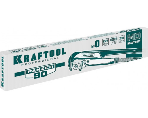 Ключ трубный KRAFTOOL PANZER-90 №0, прямые губки 2734-05_z02