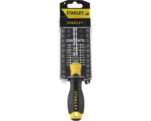 Отвертка с битами STANLEY в комплекте 32 биты STHT0-70885 STHT0-70885