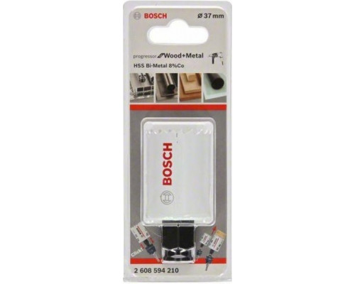 Коронка биметаллическая BOSCH PROGRESSOR for Wood&Metal 37 мм 2608594210