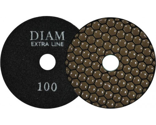 Алмазная тарелка на липучке DIAM АГШК 100*2,0 №100 Extra Line (сухая) 000520