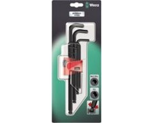 Набор шестигранников WERA 950 PKL/9 BM SB CLIP, 9 предметов, арт. WE-073596