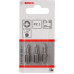 Бита для заворачивания BOSCH Extra Hard 25 мм PZ1 3шт 2607001554