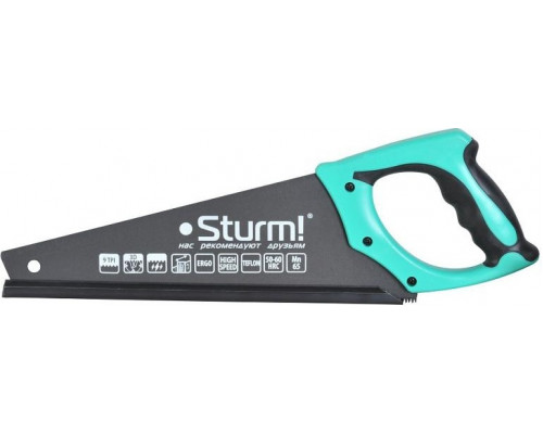 Ножовка по дереву Sturm 1060-64-350 350мм, тефлоновое покрытие, 9tpi, 3d зуб