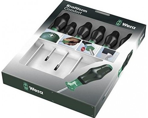Набор отверток WERA Kraftform Comfort 1334/1355/6 SATZ 6TLG / 6 PCS WE-031552 WE-031552