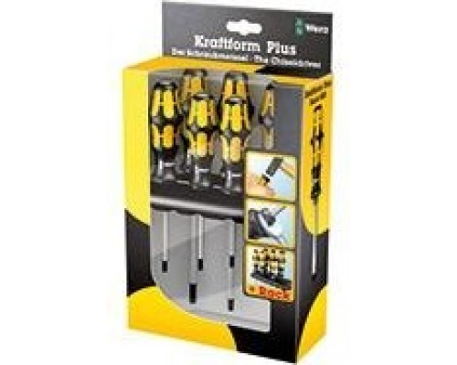 Набор отверток WERA Kraftform Plus Серия 900 977/6 SATZ 6TLG WE-024410 WE-024410