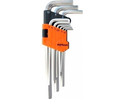 Набор ключей шестигранных AV Steel AV-362109, 9 предметов
