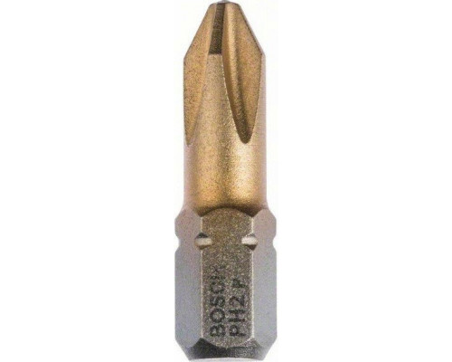 Бита для заворачивания BOSCH РH2х25 мм TIN (уп.10шт) 2607001547