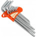 Набор ключей TORX PATRIOT SKT-9L длинные T10-T50 CRV, 9 предметов 350002007