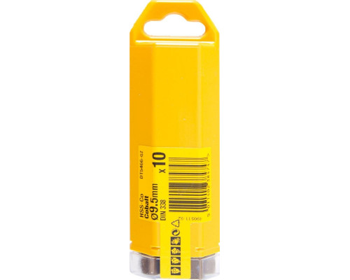 Сверло по металлу DeWALT 9.5 x 78 / 125 мм HSS-CO Extreme кобальтовое DT4941-QZ DT4941-QZ