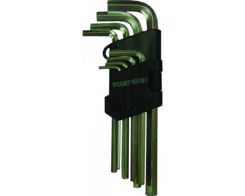 Набор ключей шестигранных Biber 90504 CrV 1.5-10 мм, 9 шт.