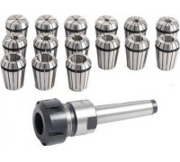 Патрон цанговый Optimum MK2/M10/ER25 с комплектом цанг 15 шт.1 - 16 мм 3352052