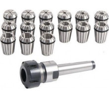 Патрон цанговый Optimum MK2/M10/ER25 с комплектом цанг 15 шт.1 - 16 мм 3352052