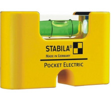 Уровень строительный STABILA тип Pocket Electric с чехлом на пояс в блистере 18115 18115