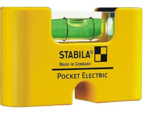Уровень строительный STABILA Pocket Electric с чехлом на пояс в блистере 18115