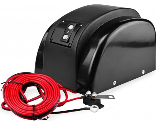 Лебедка якорная SKIPPER Fisher 45, трос 30м, беспроводной пульт ДУ, черная