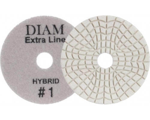 Алмазная тарелка на липучке DIAM АГШК Step-3 100*3 #1 Extra Line Hybrid (сухая/мокрая) 000686